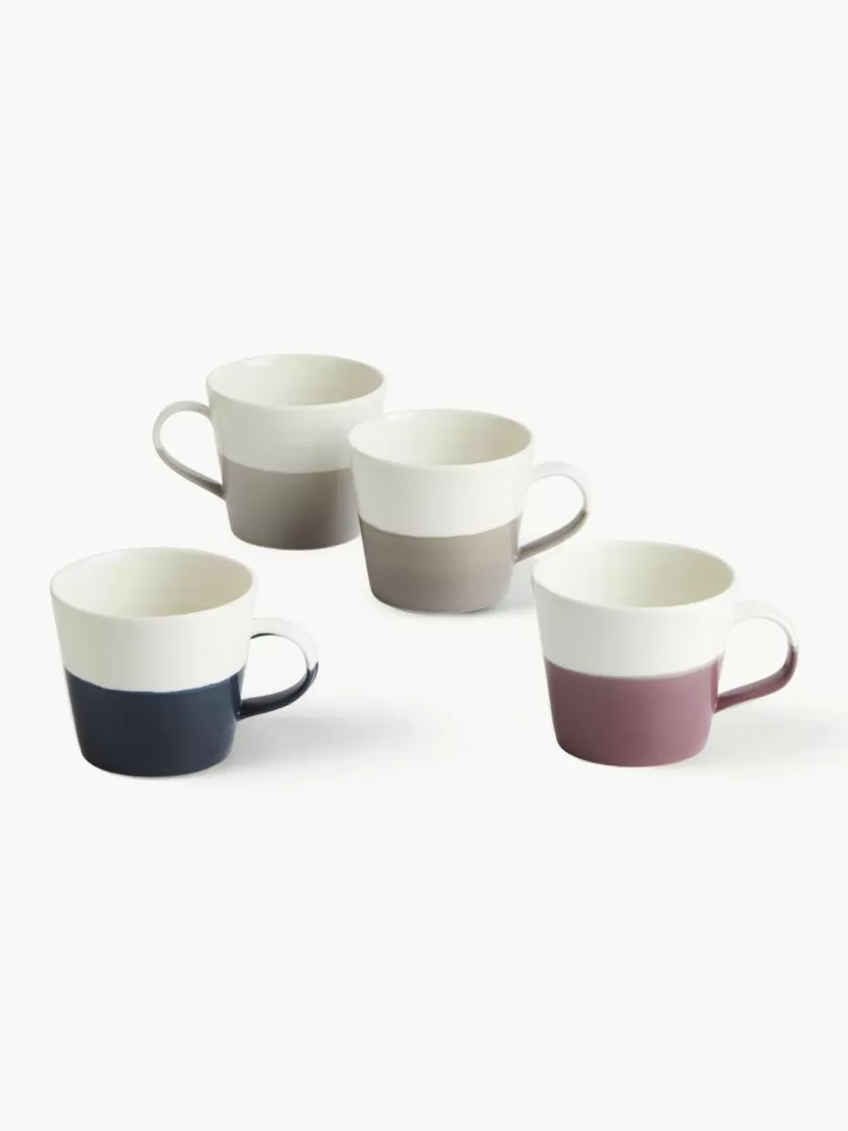 Tassen-Royal Doulton Tassen Coffee Studio aus Porzellan, 4er-Set