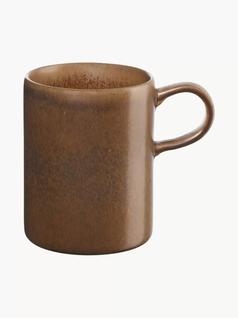 Tassen-Asa Selection Tassen Gobi mit reaktiver Glasur, 6 Stück Taupe, Braun