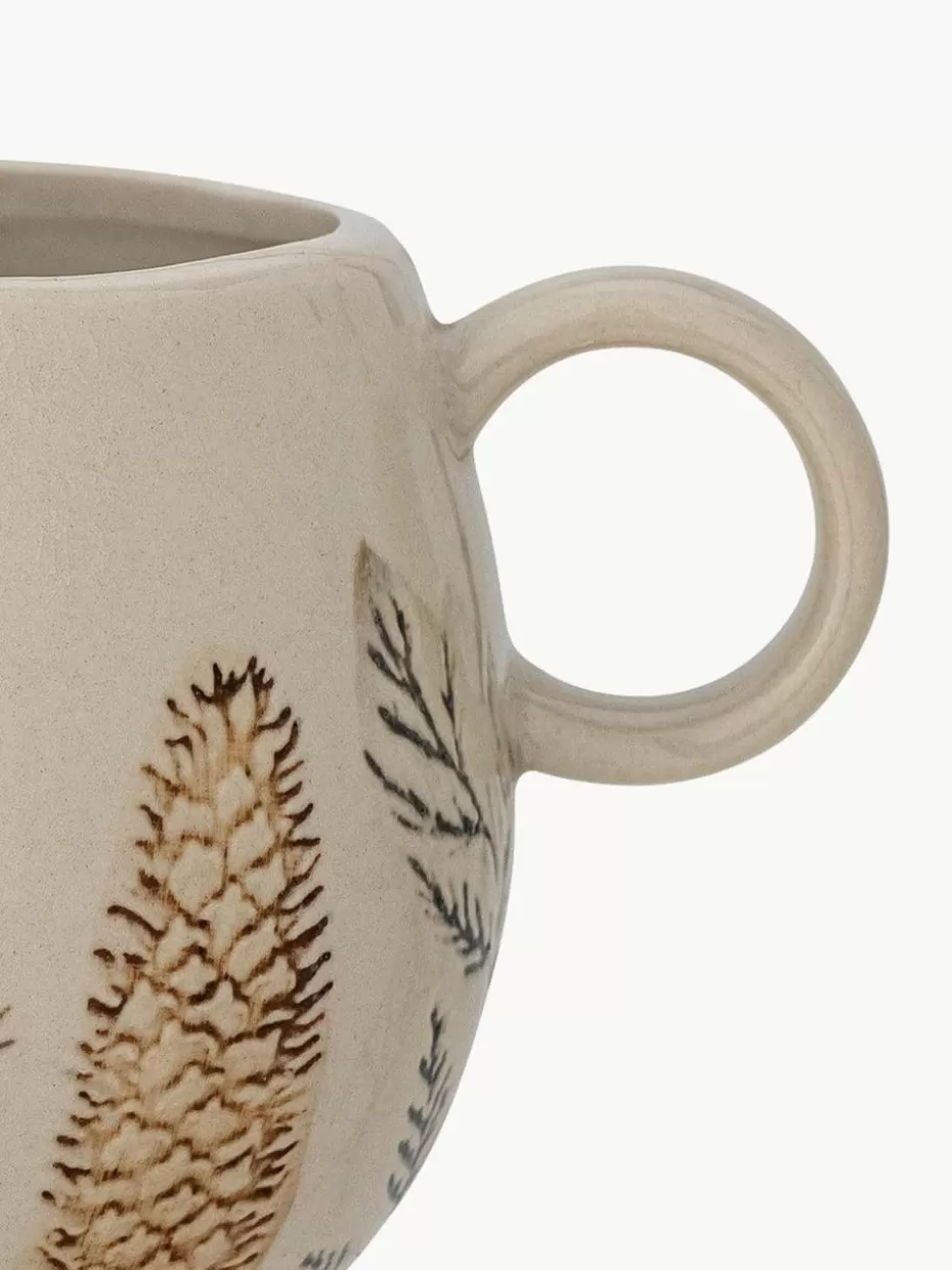 Weihnachtsgeschirr | Nordic Celebrations-Bloomingville Tassen Hollie mit Gräser-Motiv, 2 Stück