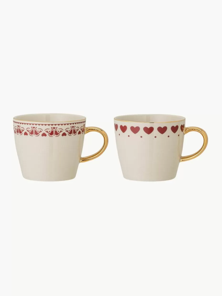 Weihnachtsgeschirr | Tassen-Bloomingville Tassen Jolly, 2er-Set