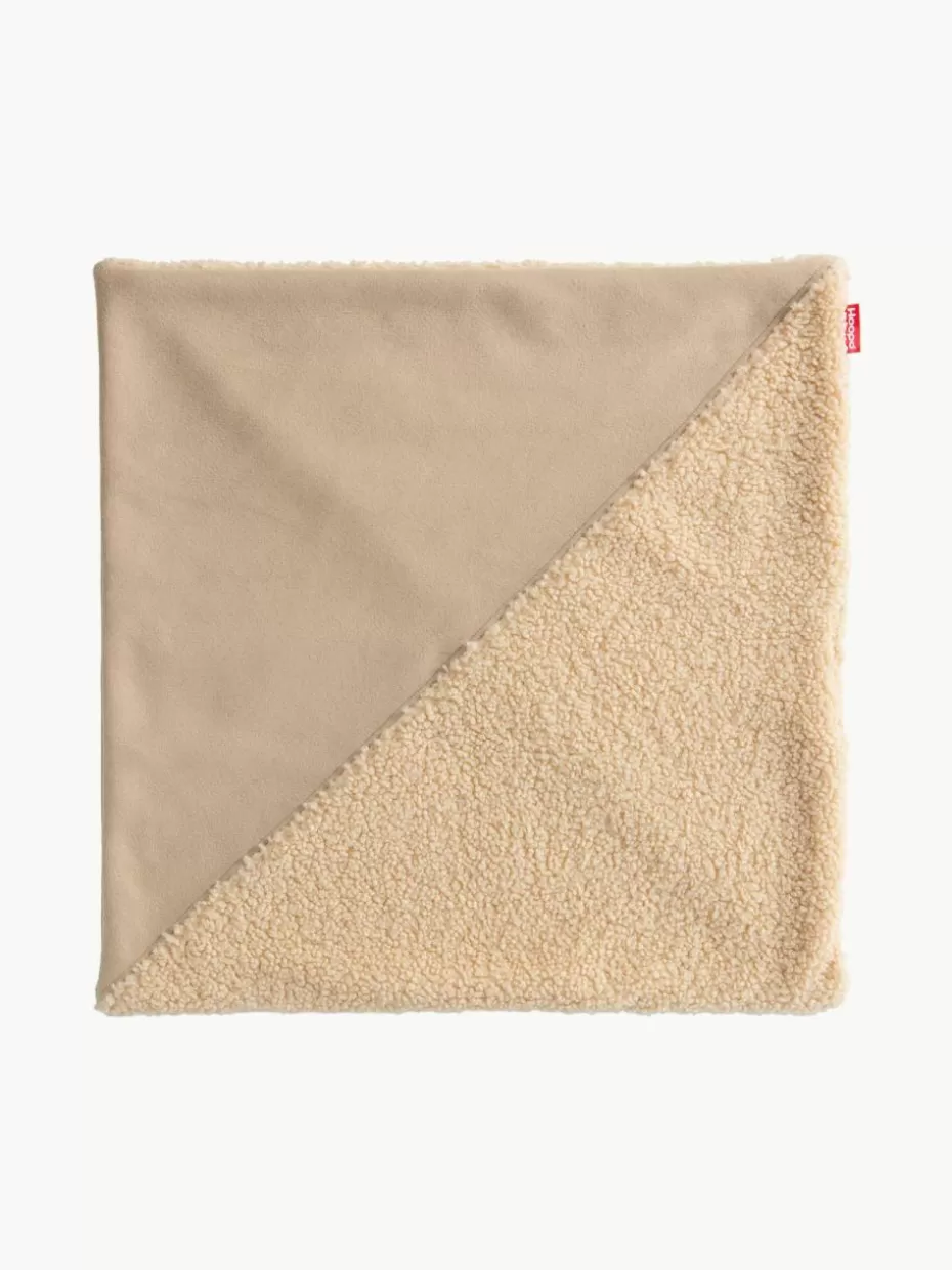Haustierbedarf-Hoopo Teddy-Katzendecke Tri Beige