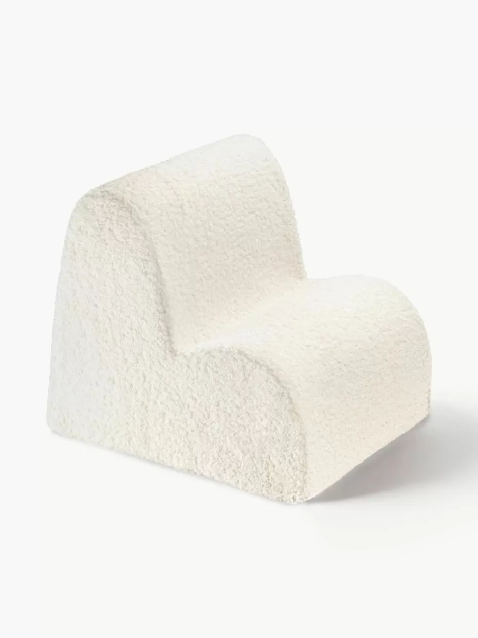 Sitzsäcke-Wigiwama Teddy-Kindersessel Cloud Teddy Off White