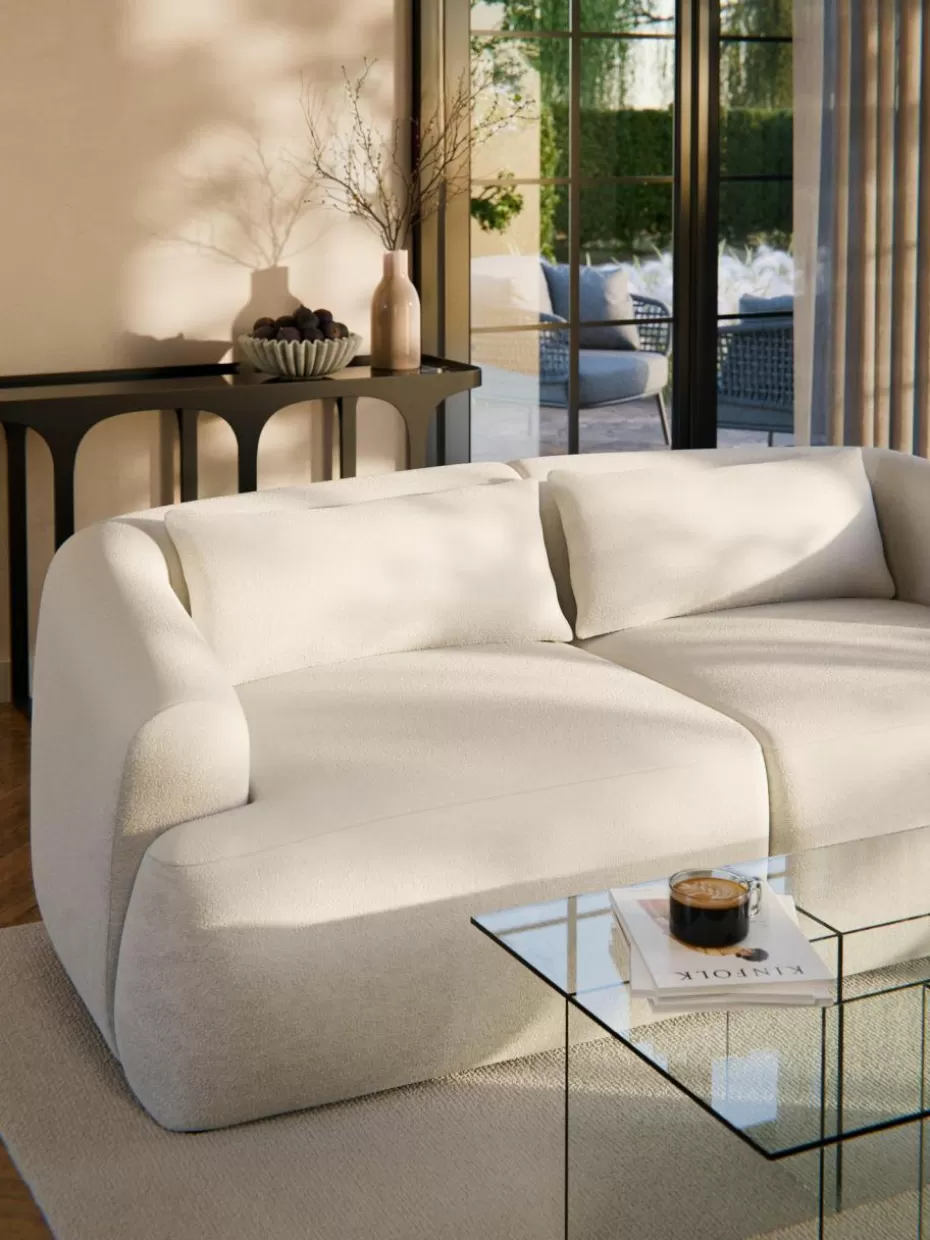 Sofakissen-Westwing Collection Teddy-Sofa-Kissen Sofia Teddy Off White