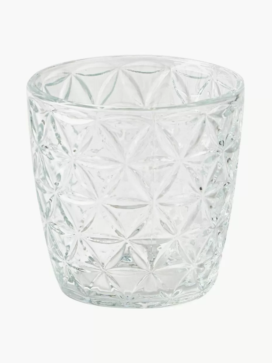 Teelichthalter-Westwing Teelichthalter Marilu aus Glas, 4er-Set