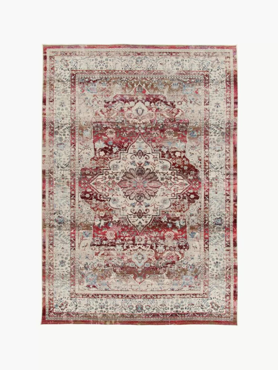 Rechteckige Teppiche-Westwing Teppich Kashan mit Vintagemuster