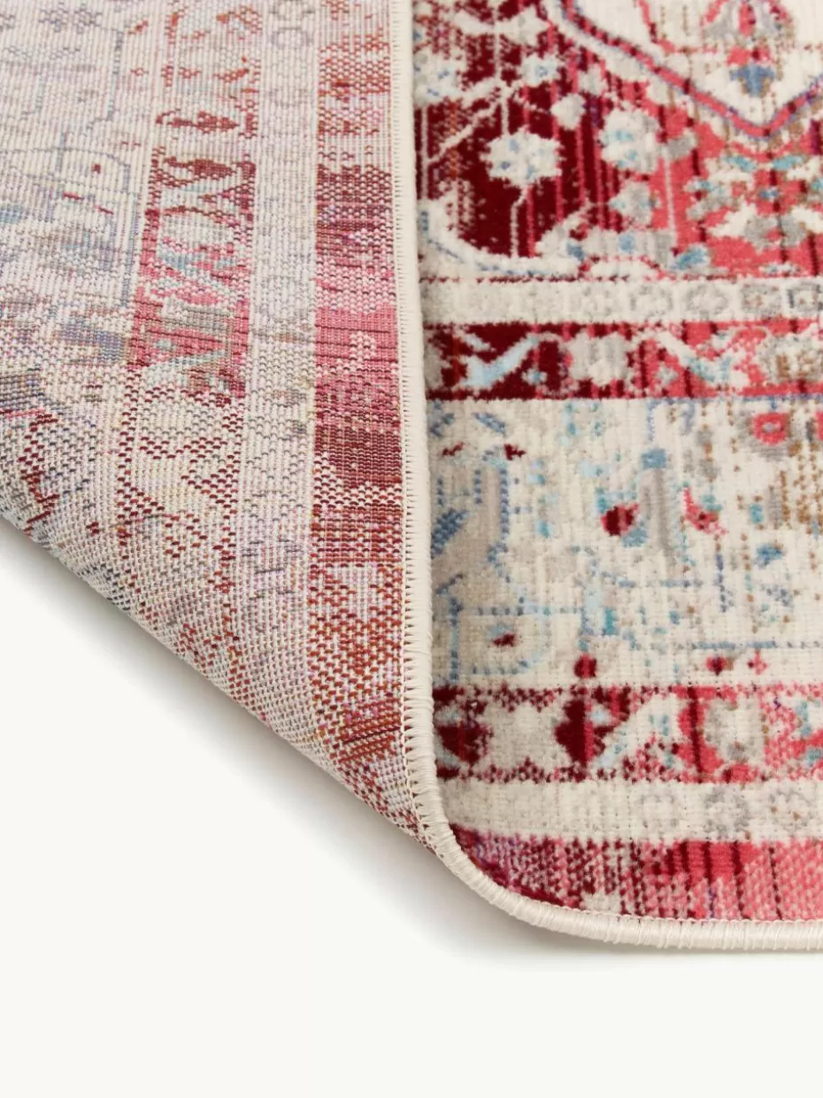 Rechteckige Teppiche-Westwing Teppich Kashan mit Vintagemuster