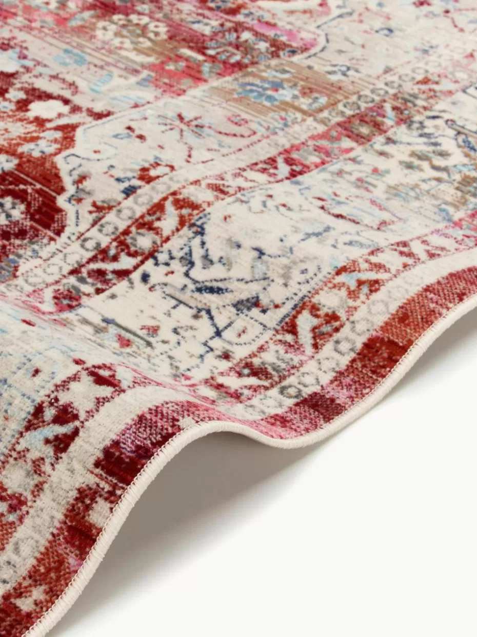 Rechteckige Teppiche-Westwing Teppich Kashan mit Vintagemuster