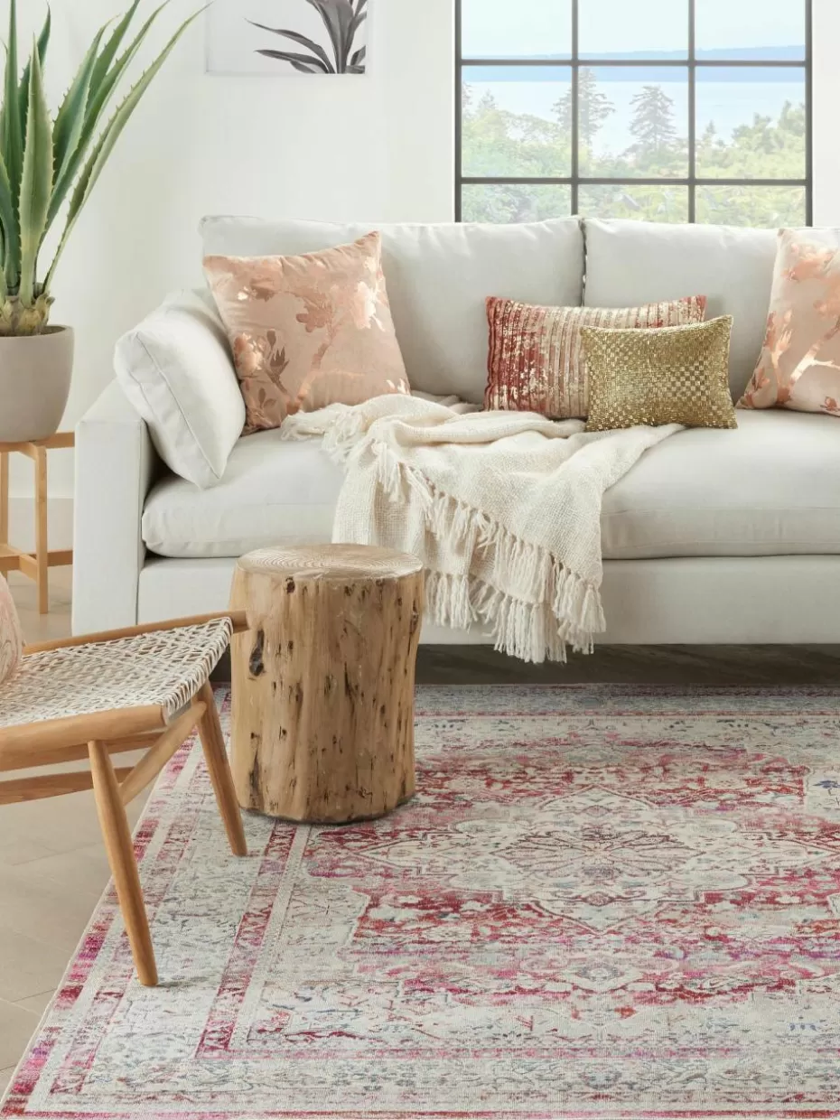 Rechteckige Teppiche-Westwing Teppich Kashan mit Vintagemuster