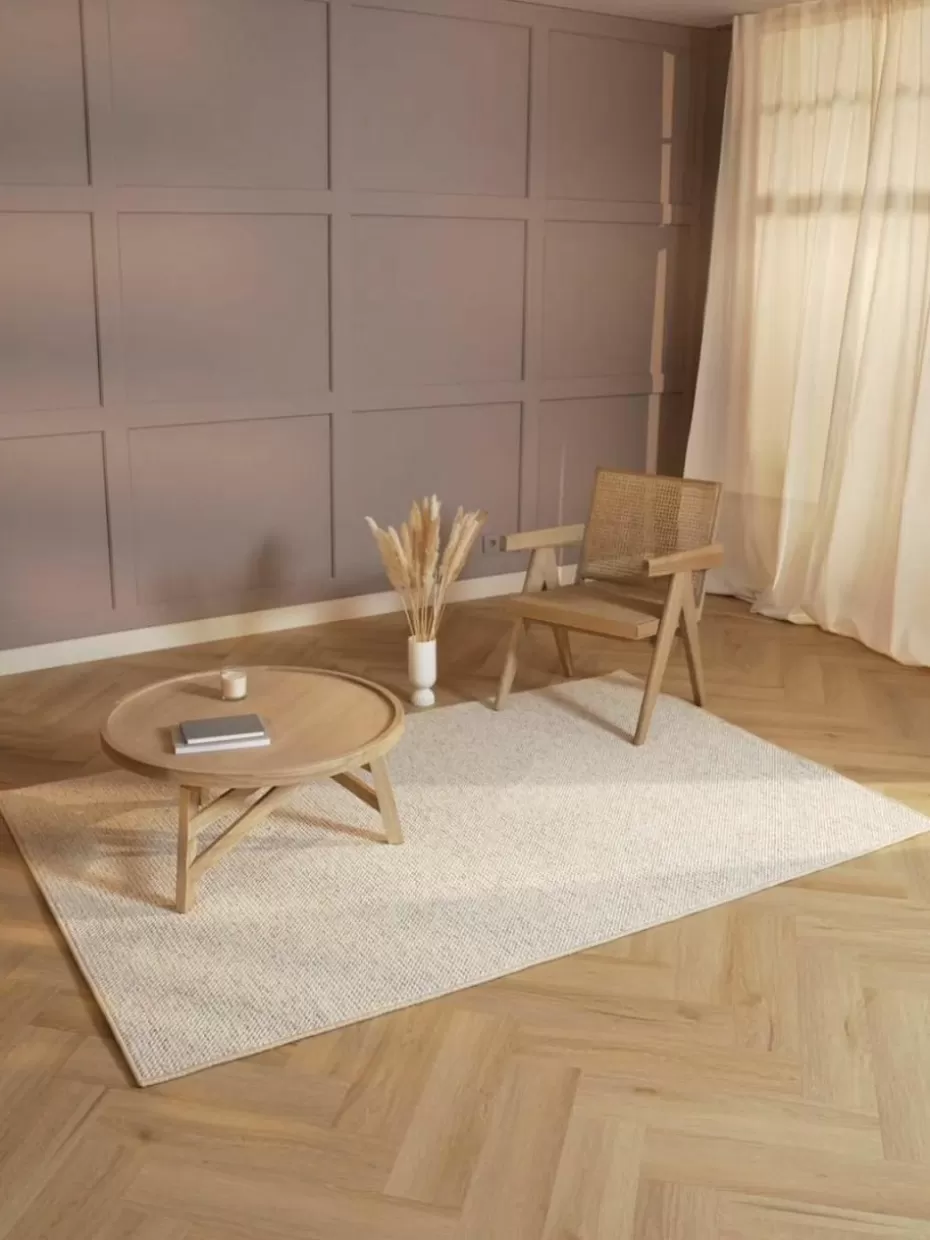 Rechteckige Teppiche-Westwing Teppich Lyon mit Schlingen-Flor