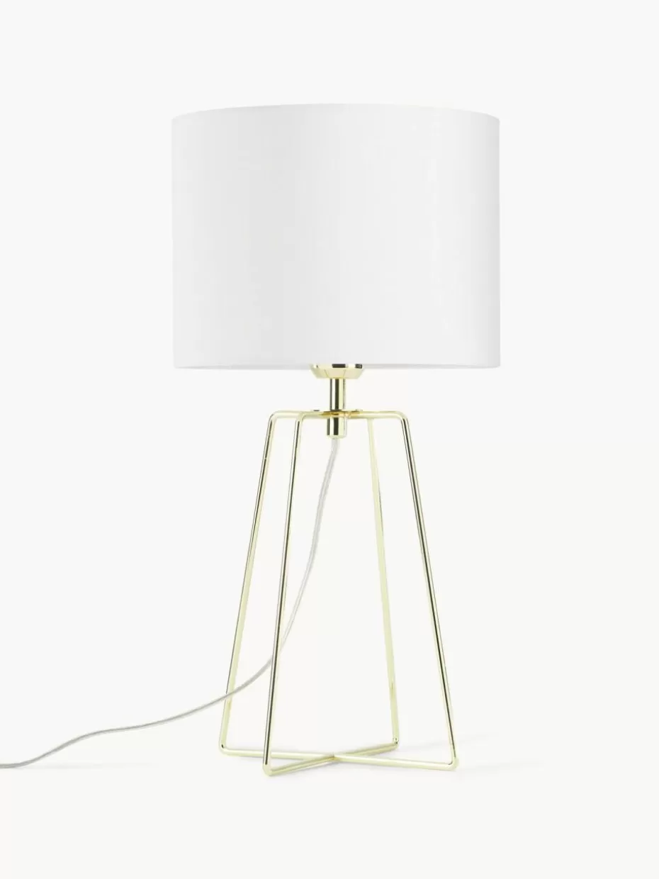Nachttischlampen-Westwing Collection Tischlampe Karolina-Gold