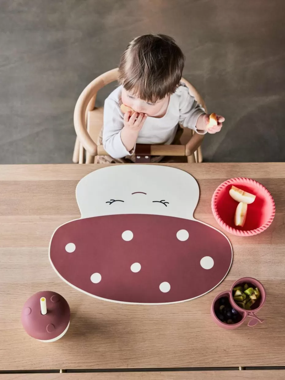Tischsets & Lätzchen-Oyoy Living Design Tischset Mushroom Altrosa, Hellbeige
