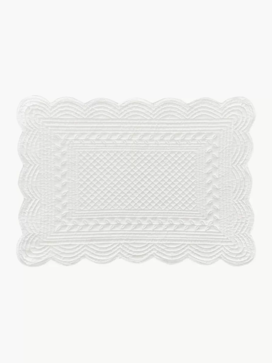Tischsets | Tischsets-Cote Table Tischsets Boutis, 2 Stück Weiß