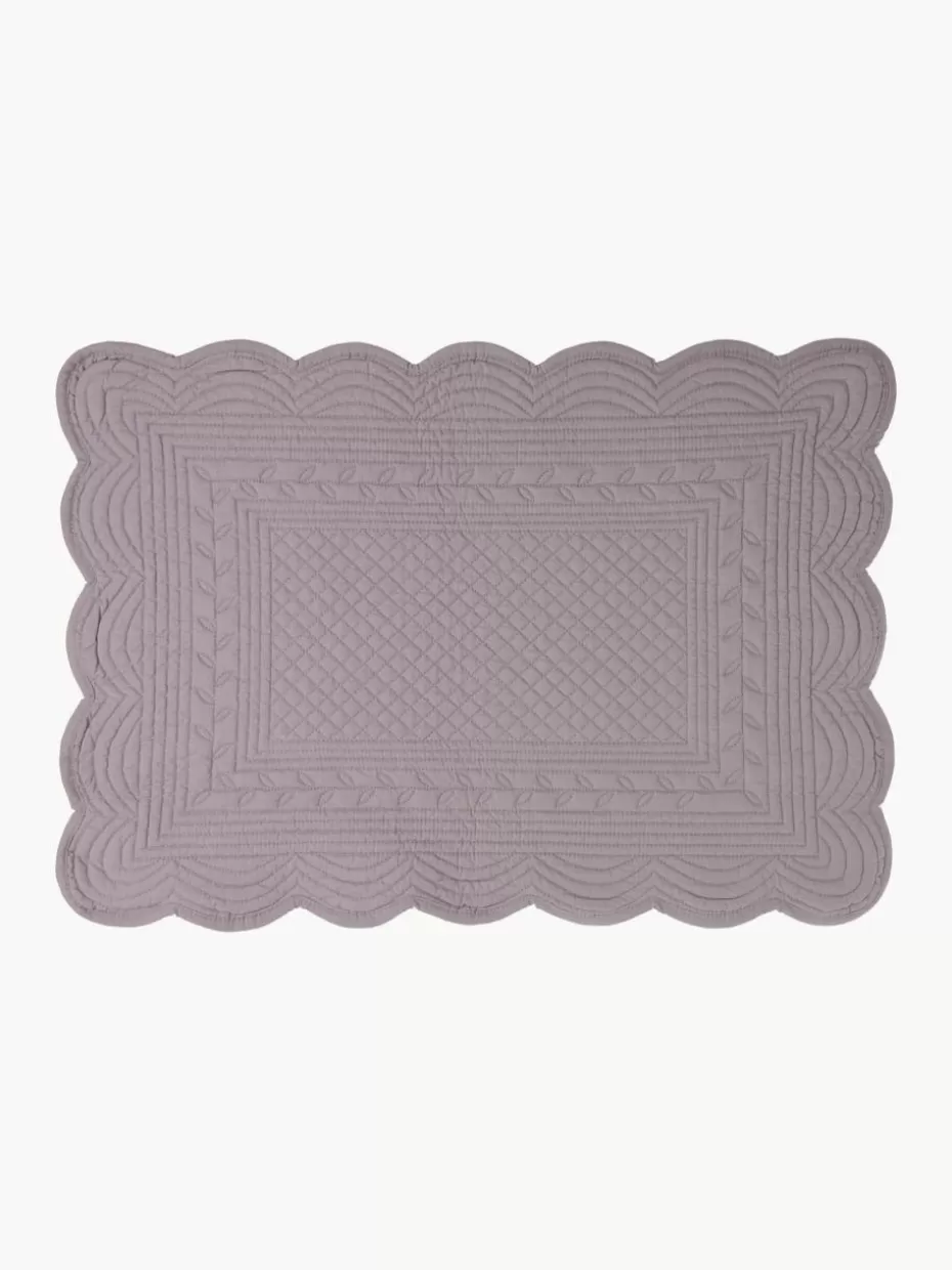 Tischsets | Tischsets-Cote Table Tischsets Boutis, 2 Stück Lavendel