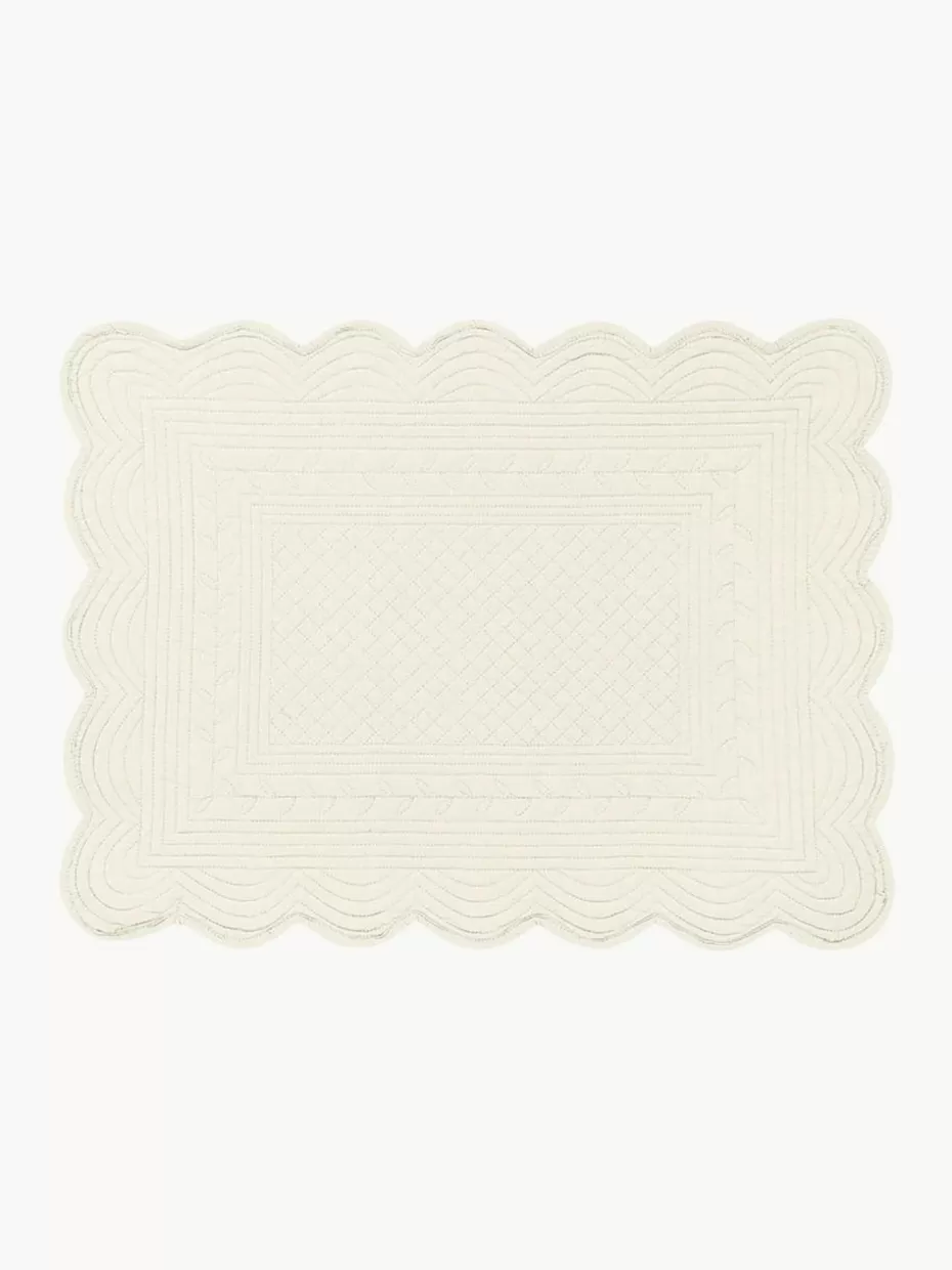 Tischsets | Tischsets-Cote Table Tischsets Boutis, 2 Stück Off White
