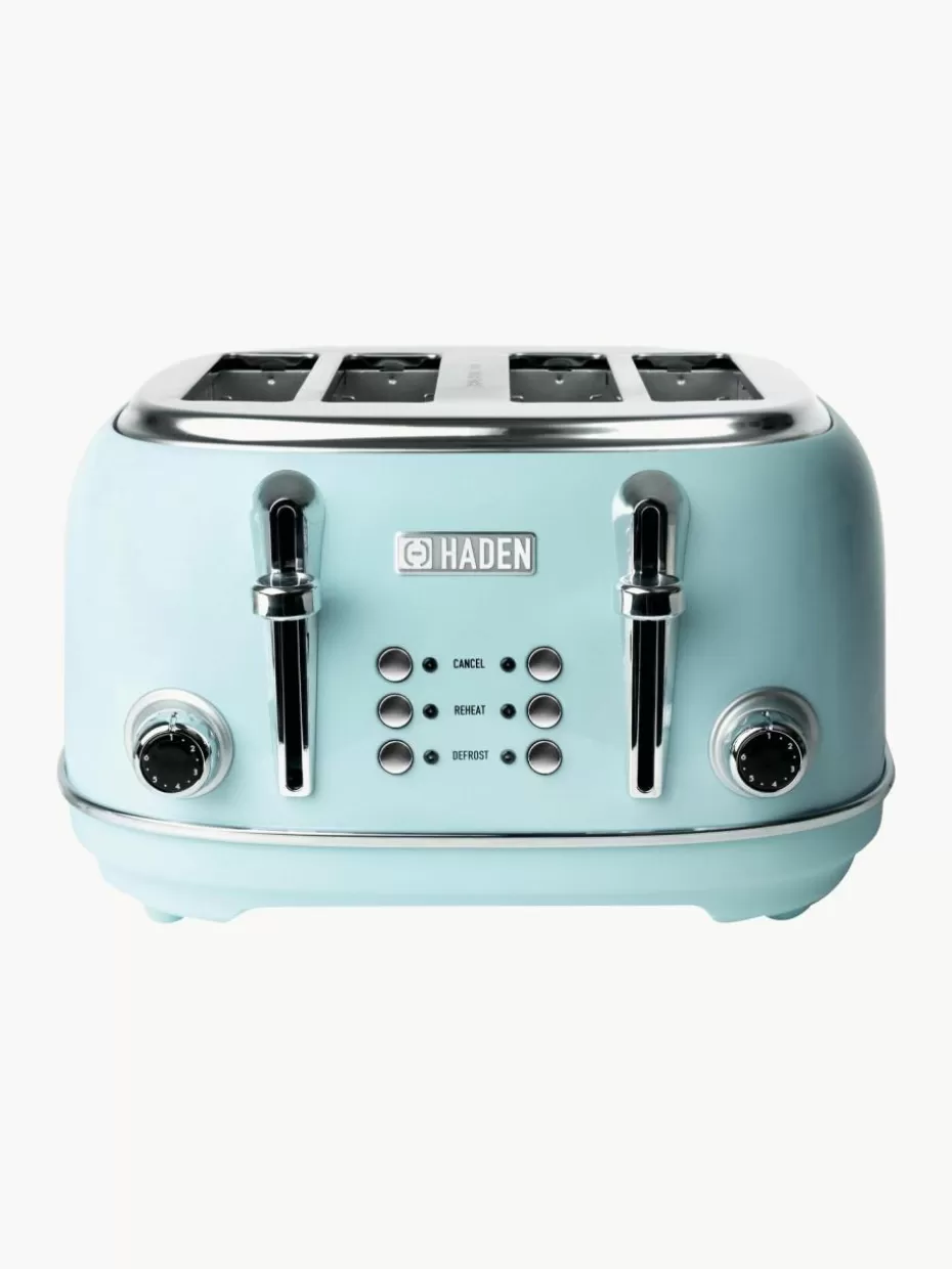 Toaster-Haden Toaster Heritage Türkis, Silberfarben