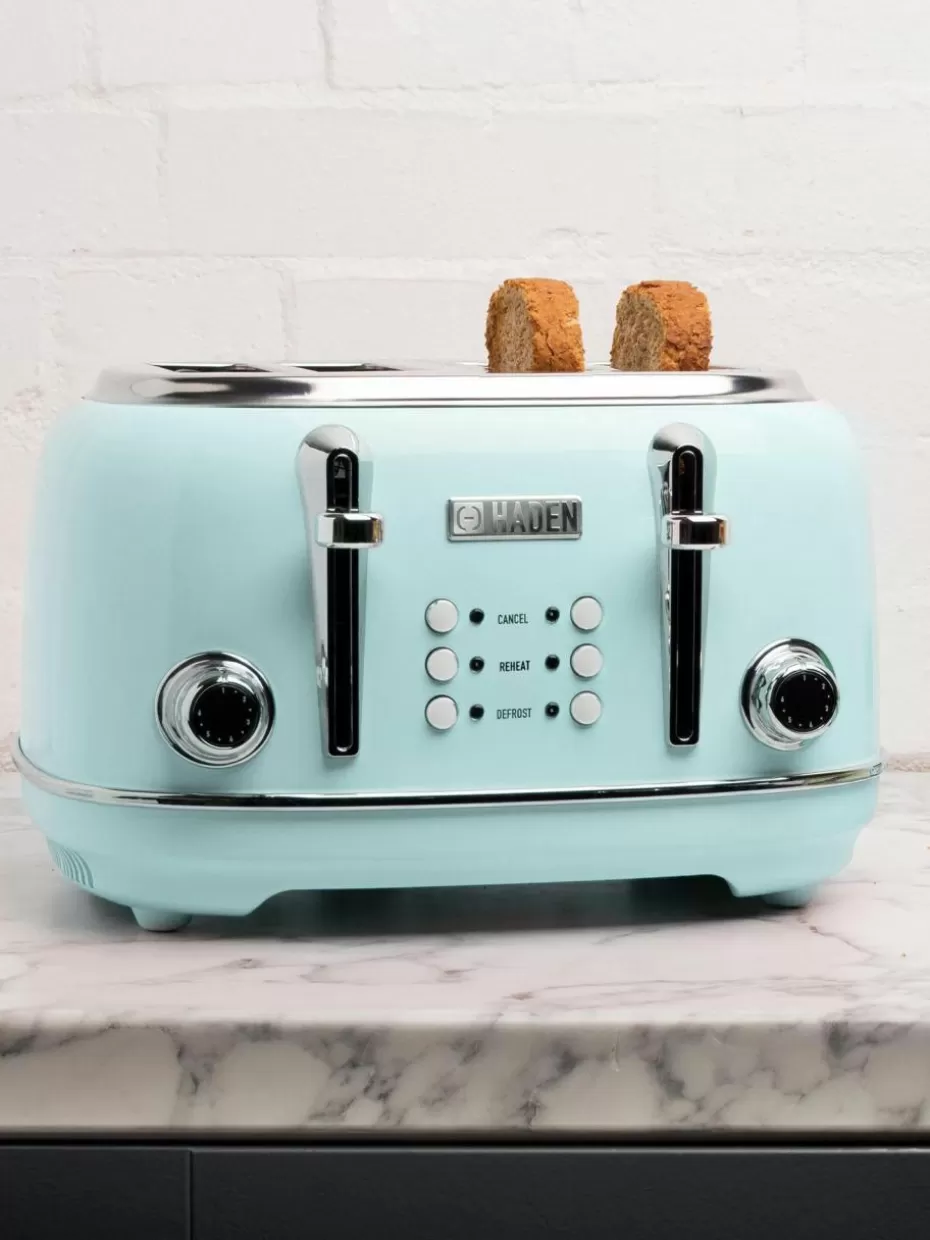Toaster-Haden Toaster Heritage Türkis, Silberfarben