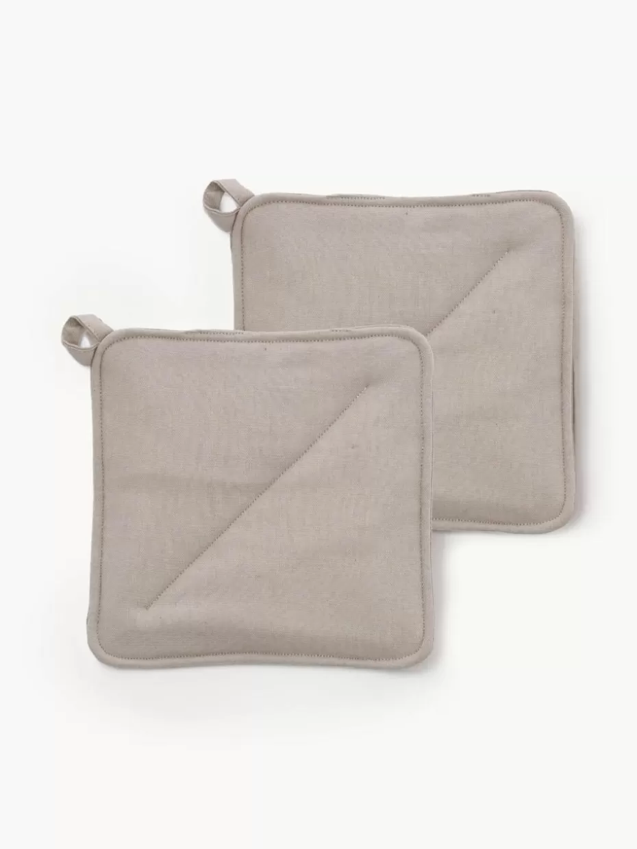 Küchentextilien | Küchentextilien-Södahl Topflappen Soft Kitchen, 2 Stück Hellbeige