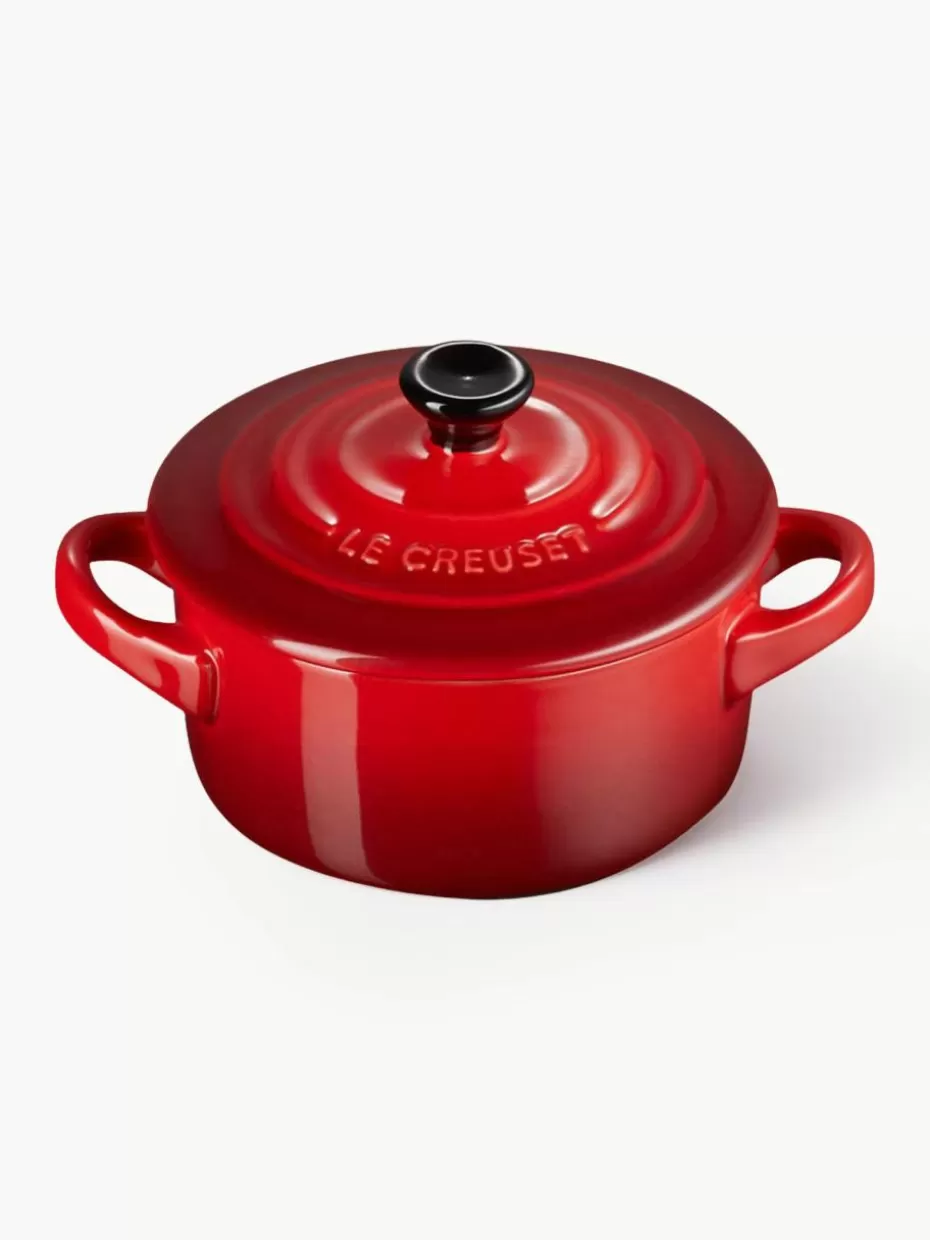 Töpfe-Le Creuset Töpfchen Cocotte Mini Rottöne, Schwarz