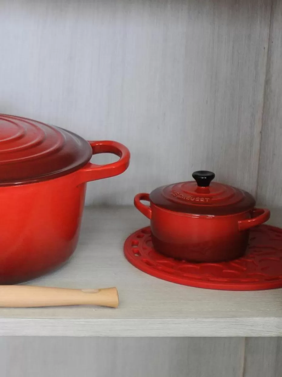 Töpfe-Le Creuset Töpfchen Cocotte Mini Rottöne, Schwarz