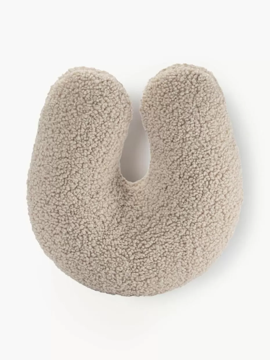 Kissen-Wigiwama U-Kissen Arch aus Teddy Hellbeige