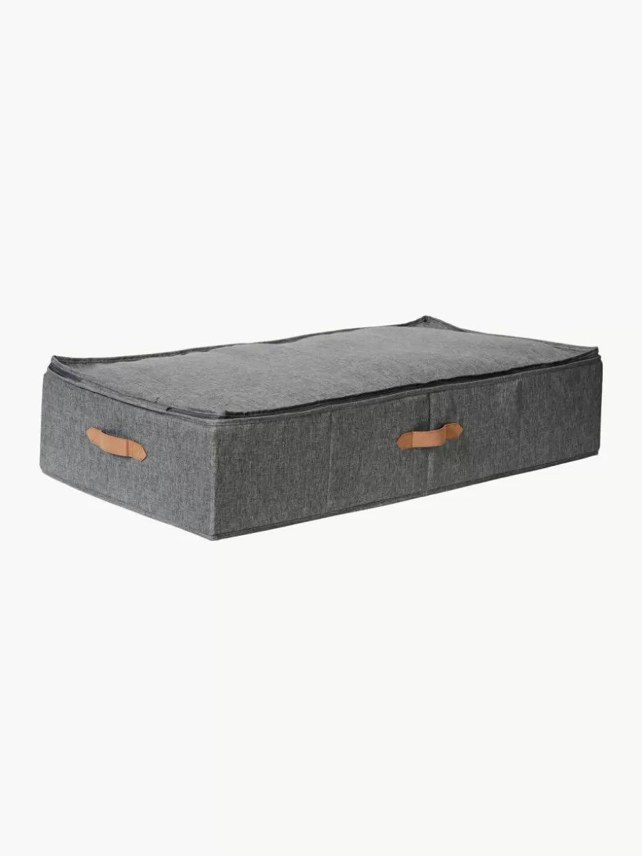 Boxen-Store It Unterbett-Aufbewahrungsbox Premium Dunkelgrau, Braun