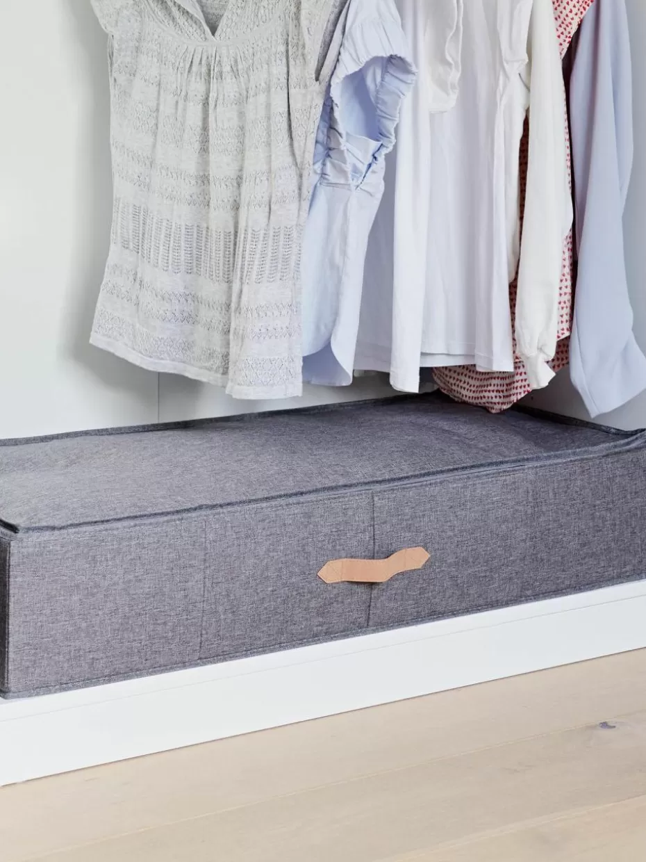 Boxen-Store It Unterbett-Aufbewahrungsbox Premium Dunkelgrau, Braun
