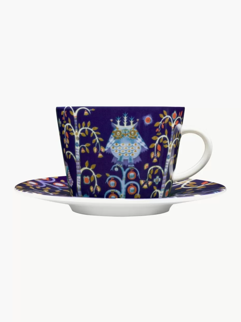 Weihnachtsgeschirr | Tassen-iittala Untertasse Taika aus Vitro-Porzellan Dunkelblau