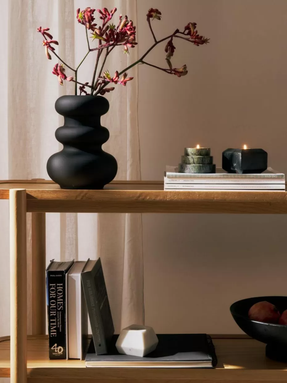 Vasen-Westwing Collection Vase Cathy aus Steingut, H 24 cm Schwarz