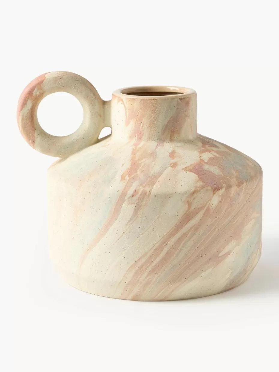 Vasen-Westwing Collection Vase Kiko in Marmor-Optik, H 27 cm
