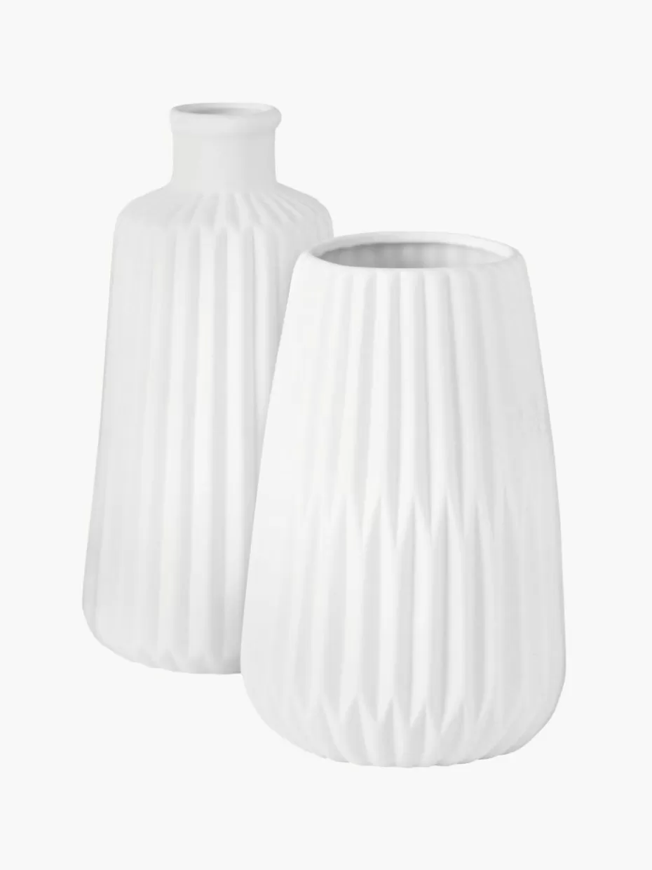 Vasen-Westwing Vasen Esko mit Rillenrelief, 2er-Set