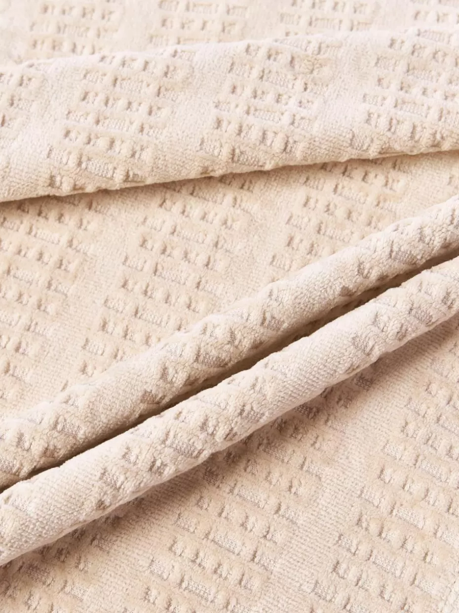 Handtücher-Westwing Collection Velours-Handtuch Tallulah mit dekorativen Fransen, in verschiedenen Größen Peach, Rosa- und Gelbtöne