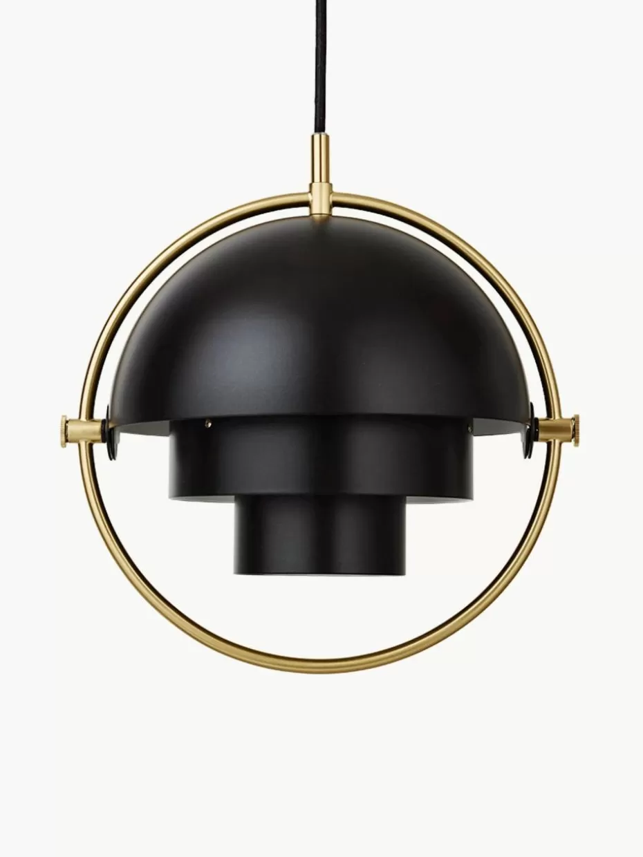 Pendelleuchten-GUBI Verstellbare Pendelleuchte Multi-Lite, in verschiedenen Größen Schwarz matt, Goldfarben glänzend