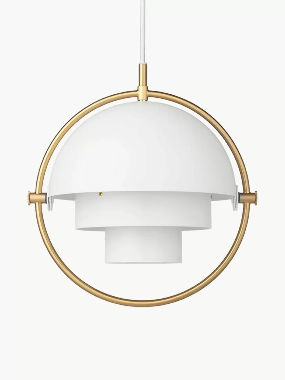 Pendelleuchten-GUBI Verstellbare Pendelleuchte Multi-Lite, in verschiedenen Größen Weiß matt, Goldfarben glänzend