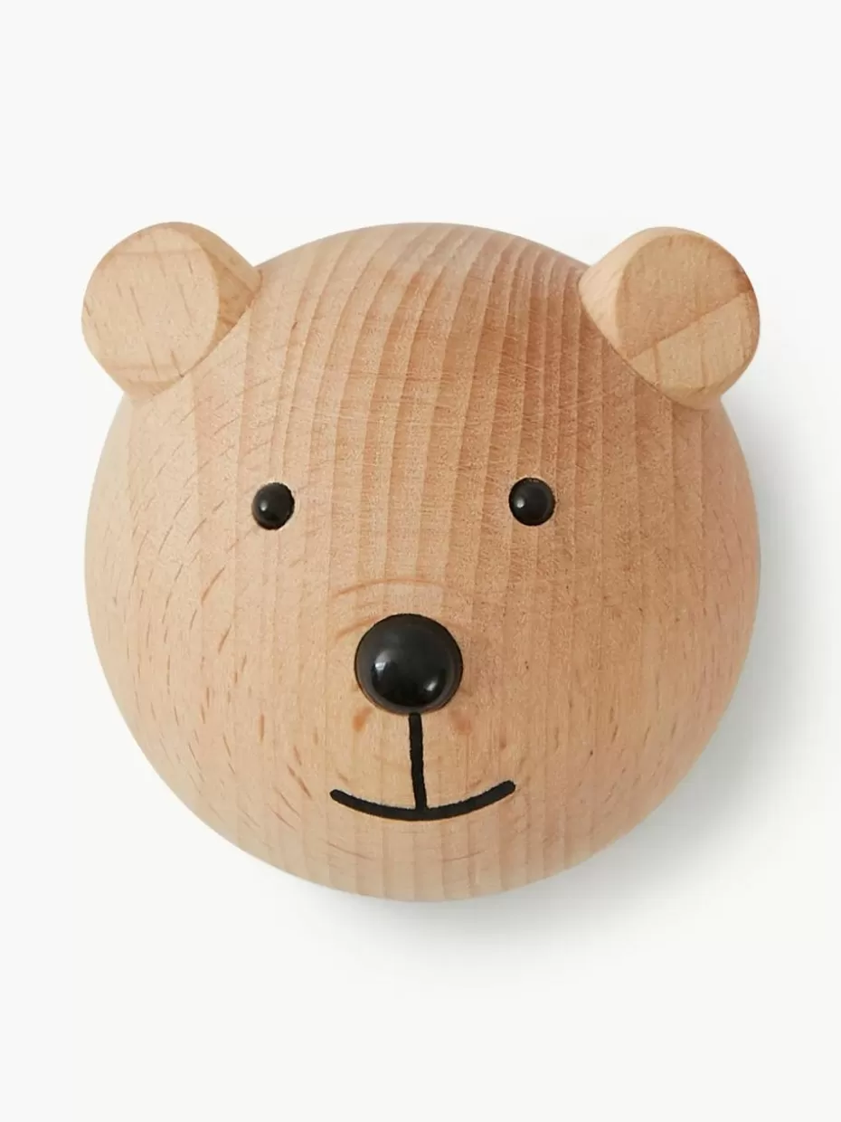 Aufbewahrung-Oyoy Living Design Wandhaken Bear aus Buchenholz