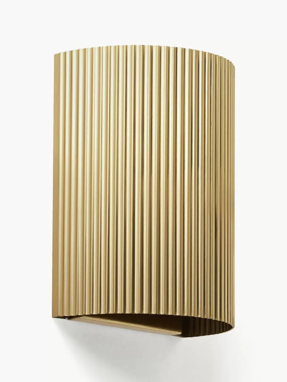 Up- & Downlights-Westwing Collection Wandleuchte Hilko Goldfarben