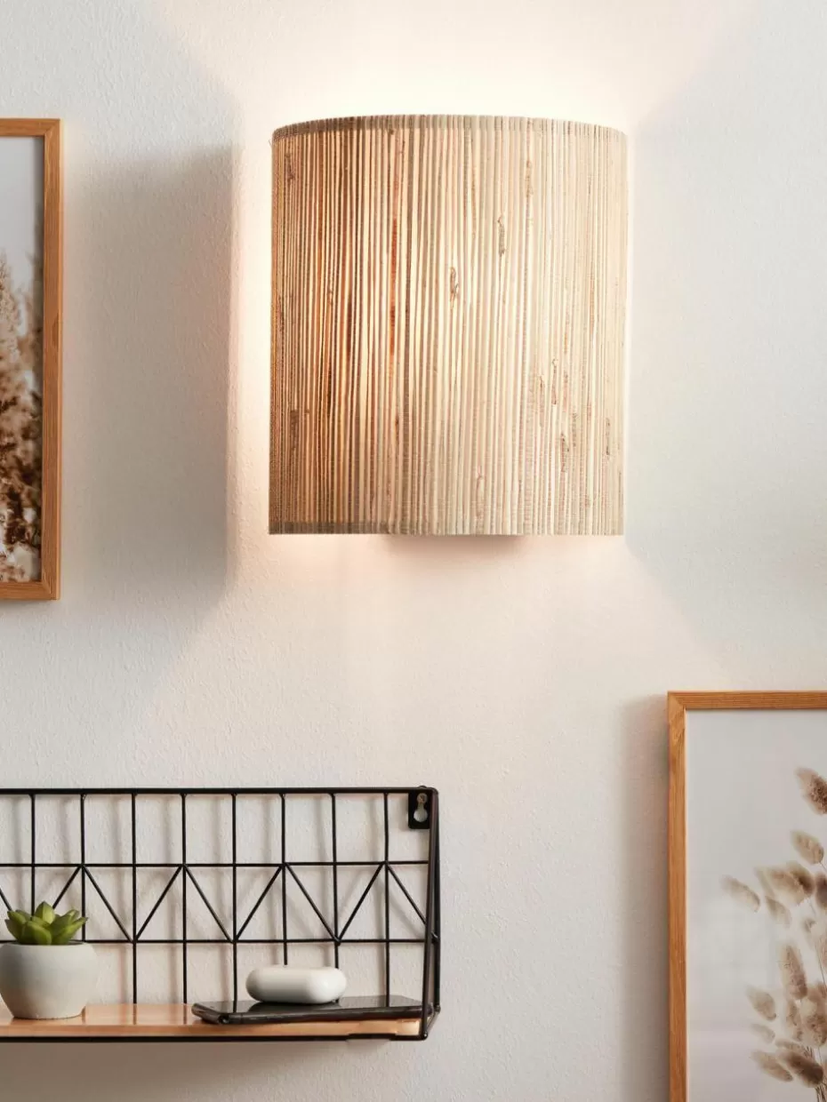 Up- & Downlights-Westwing Wandleuchte Wimea aus Seegras