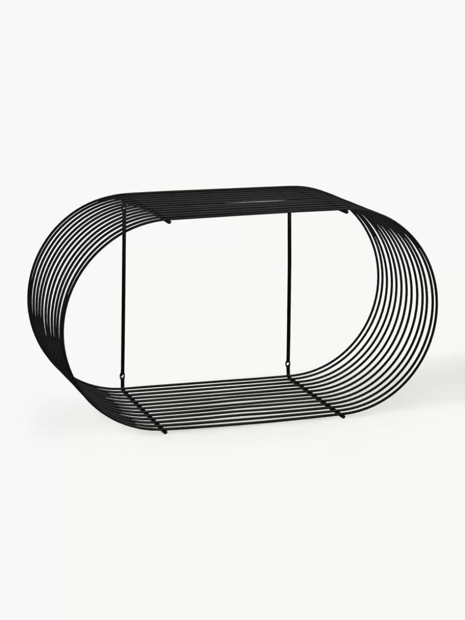 Regale-Aytm Wandregal Curva aus Metall, B 61 cm Schwarz