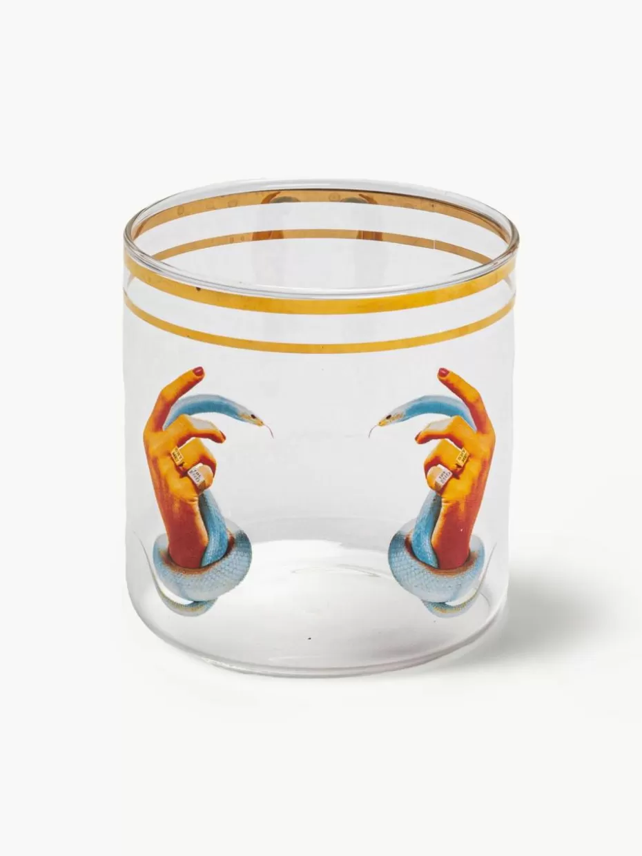 Wassergläser-Seletti Wasserglas Hands With Snakes