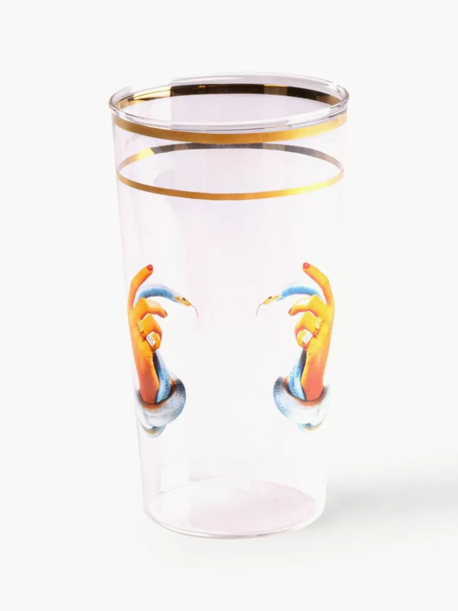 Wassergläser-Seletti Wasserglas Hands With Snakes