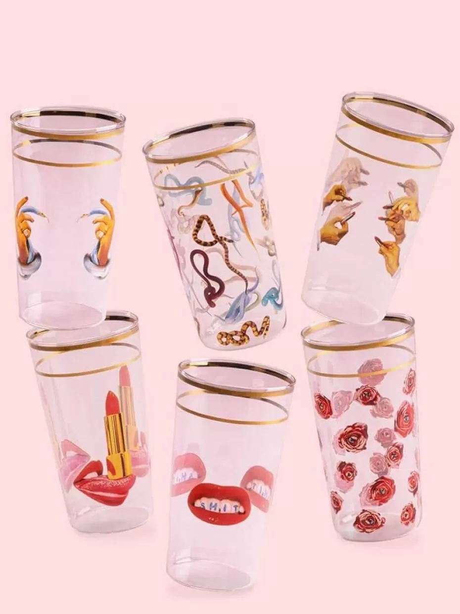 Wassergläser-Seletti Wasserglas Hands With Snakes