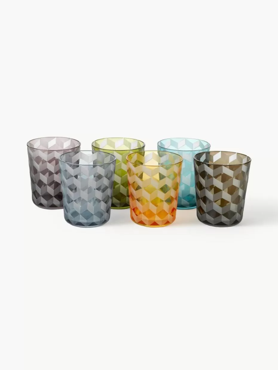 Wassergläser-Pols Potten Wassergläser Blocks, 6er-Set