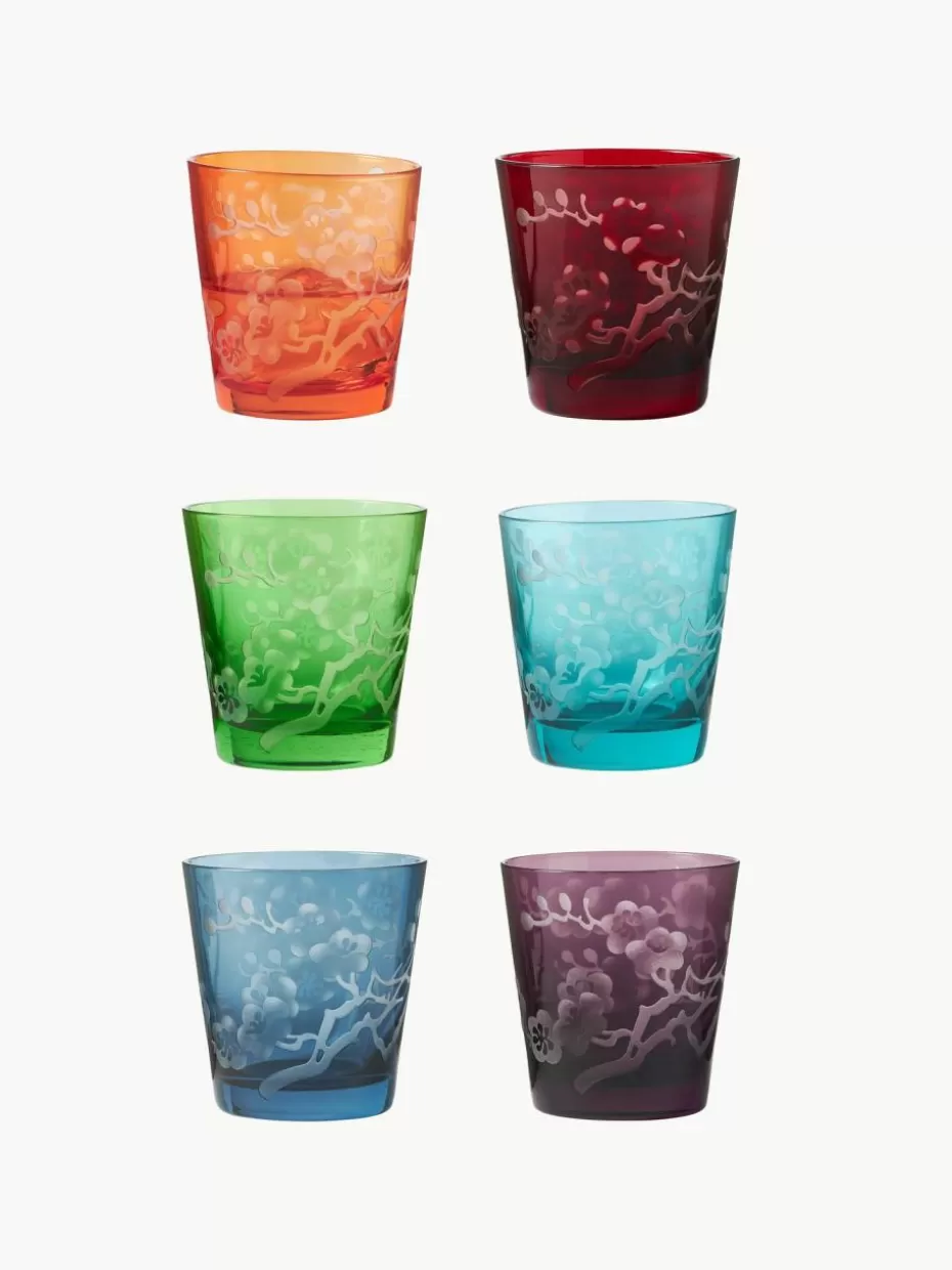 Wassergläser-Pols Potten Wassergläser Blossom, 6er-Set
