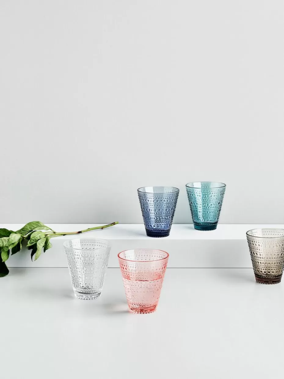 Wassergläser-iittala Wassergläser Kastehelmi, 2 Stück Türkis, transparent