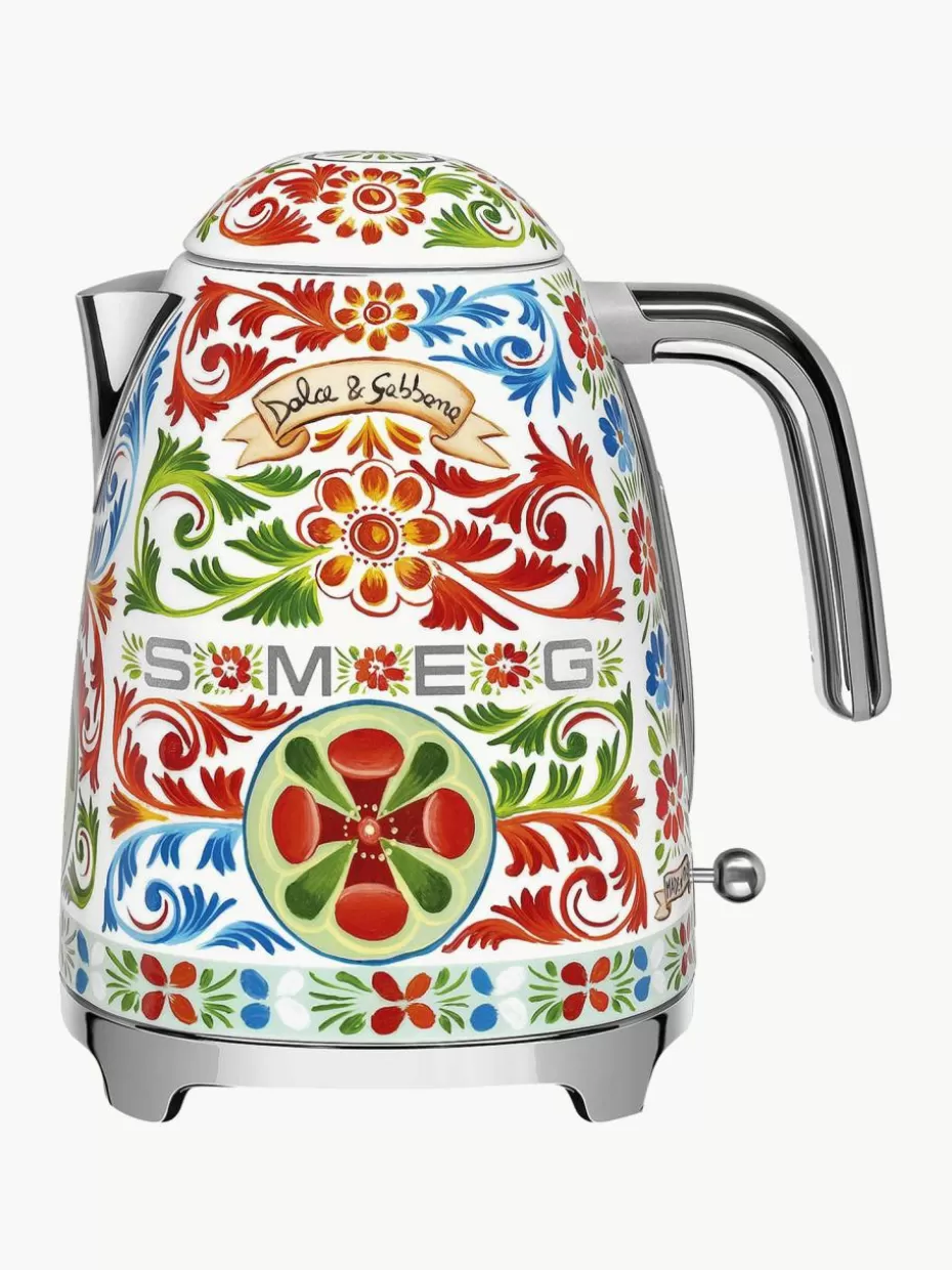 Wasserkocher-Smeg Wasserkocher Dolce & Gabbana - Sicily is my Love, 1.7 L Bunt, glänzend
