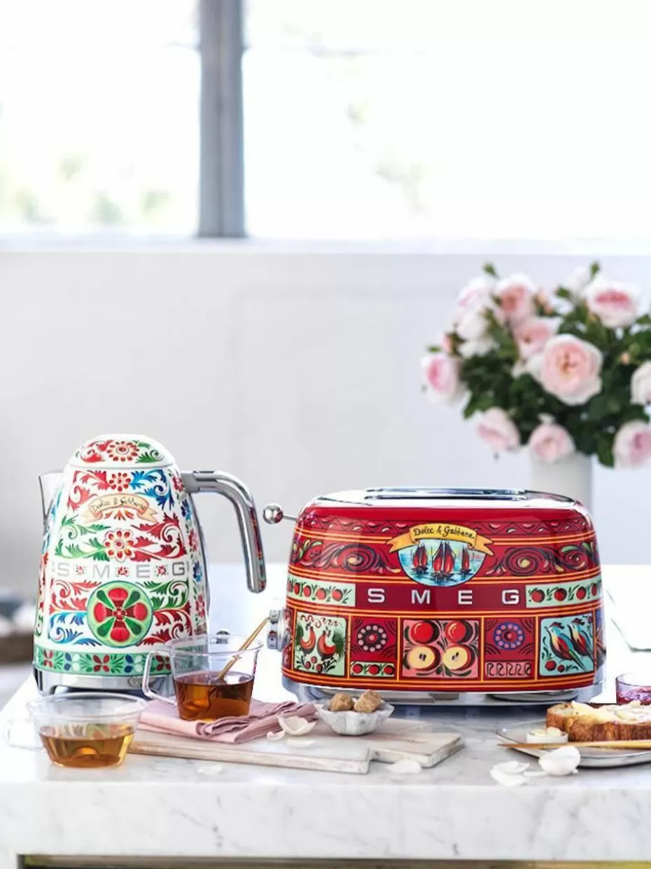 Wasserkocher-Smeg Wasserkocher Dolce & Gabbana - Sicily is my Love, 1.7 L Bunt, glänzend