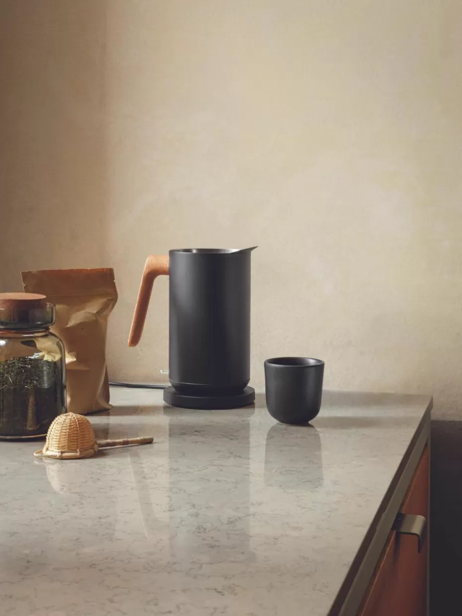 Wasserkocher-Eva Solo Wasserkocher Nordic Kitchen, 1.5 L Schwarz, Eichenholz