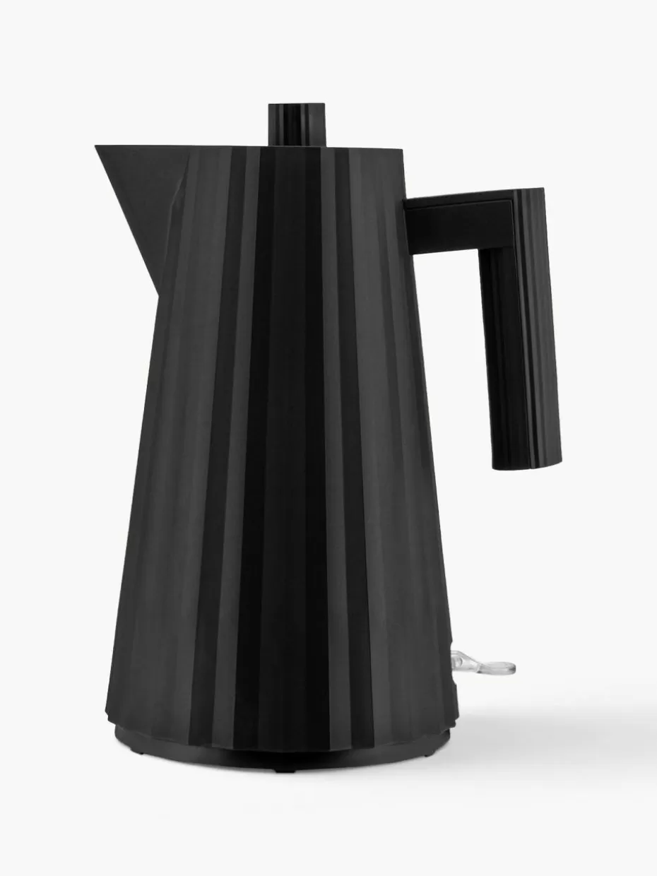 Wasserkocher-Alessi Wasserkocher Plissé, 1.7 L Schwarz