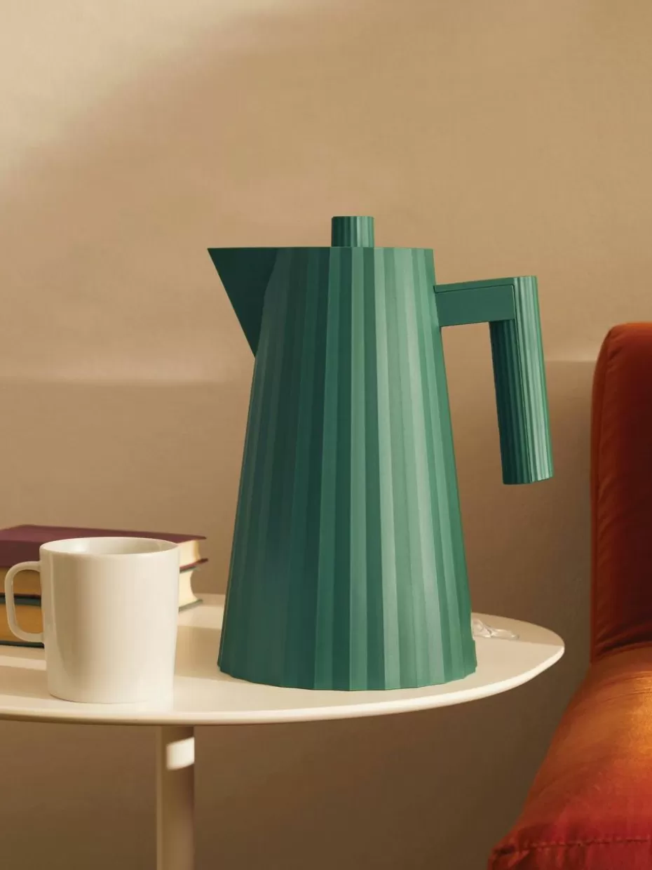 Wasserkocher-Alessi Wasserkocher Plissé, 1.7 L Dunkelgrün