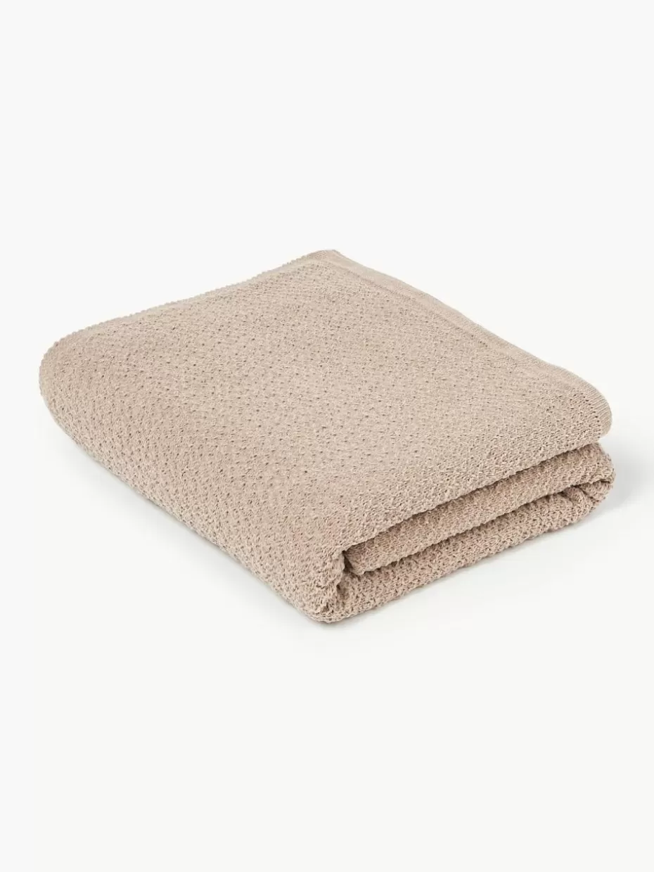 Decken & Plaids-Westwing Collection Weiche Strick-decke Everly aus Chenille Nougat