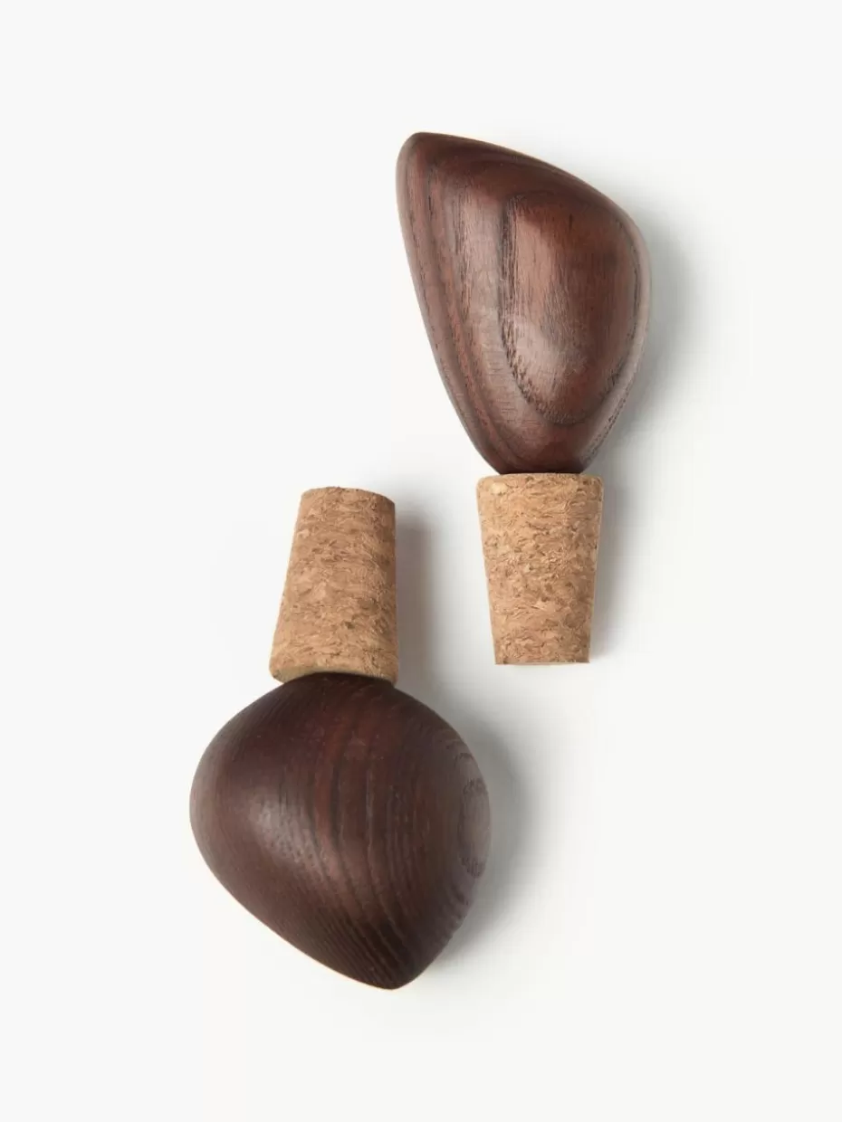 Küchenhelfer-ferm LIVING Weinverschlüsse Cairn aus Eschenholz, 2er-Set